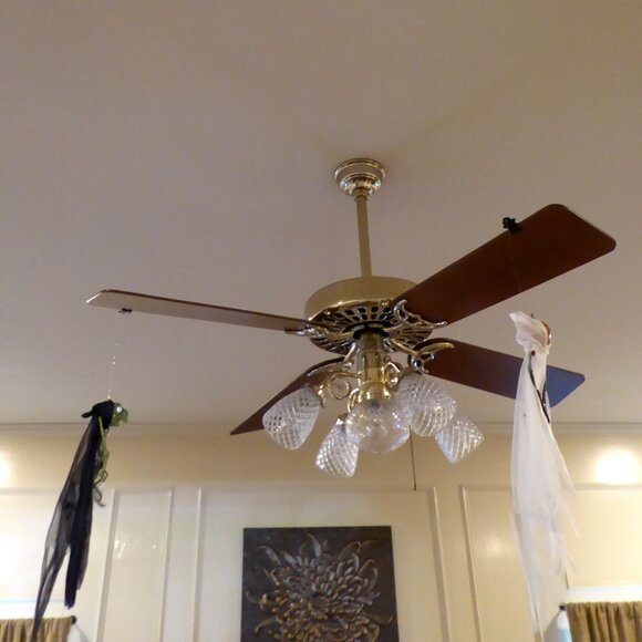 NEW VINTAGE 2001 N2 TOYS FAN-TOM FLYERS CEILING FAN CLIP ON PUMPKIN GHOST WITCH - Picture 9 of 11